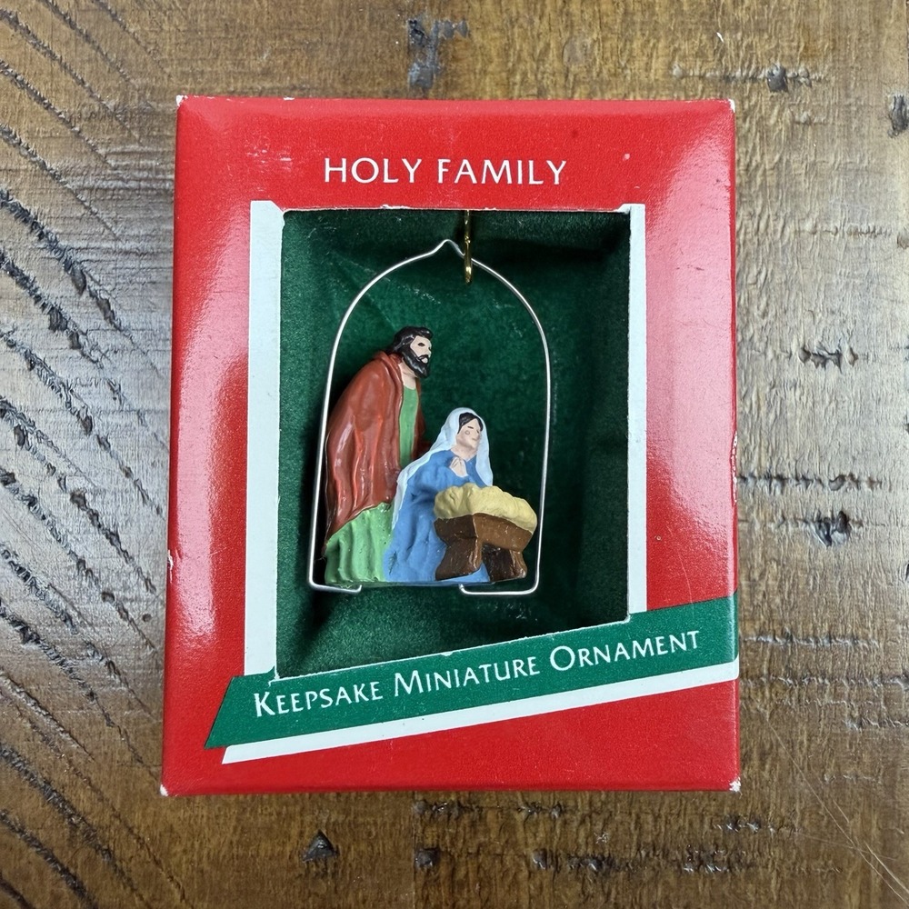 1988 Hallmark Keepsake Miniature Ornament - Holy Family